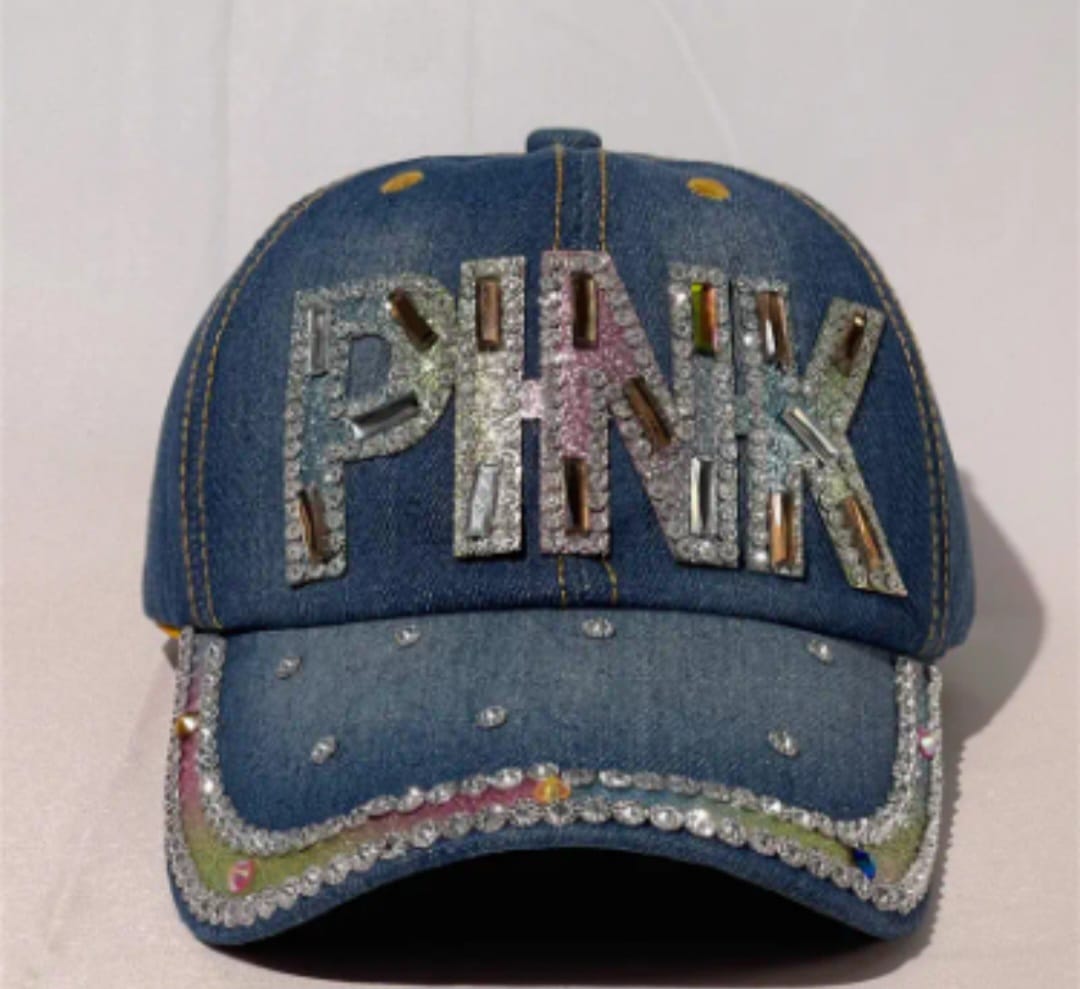 Rhinestone Blue Jean Hat
