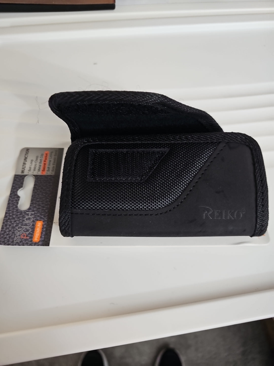 Phone pouch with belt clip